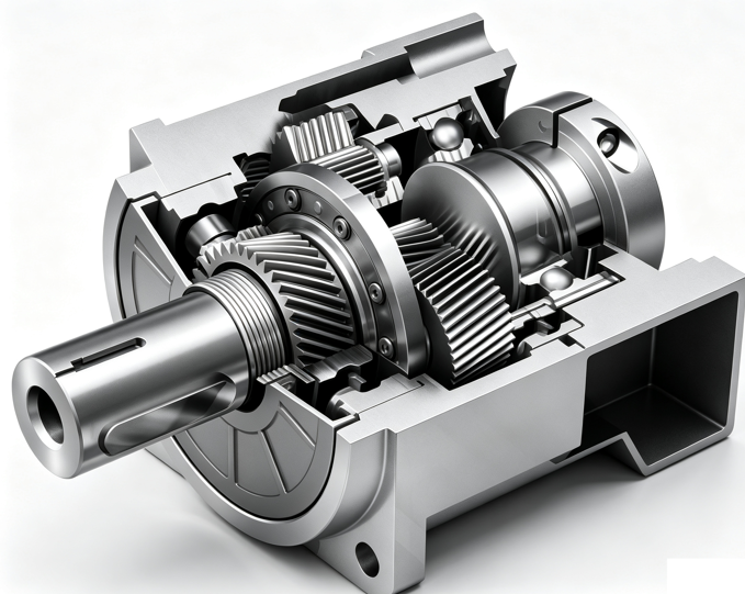 Planetary gearbox internal layout